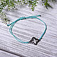 Bracelet-thread: A set of minimalist turquoise bracelets on the thread, Bracelet thread, Moscow,  Фото №1