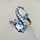 Silver ring with natural Topaz. Rings. yakitoriya. Online shopping on My Livemaster.  Фото №2