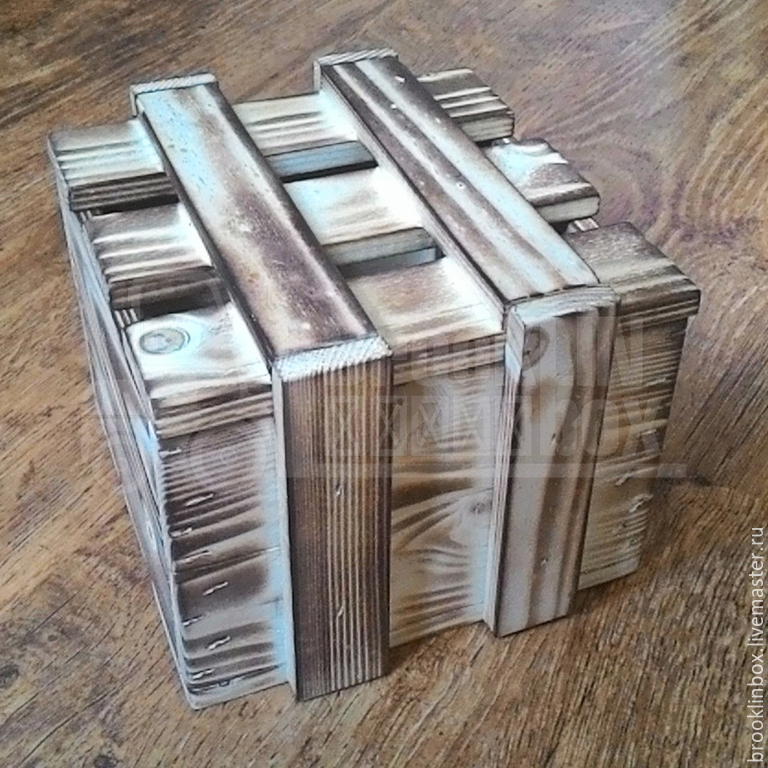 Ящик деревянный подарочный с крышкой купить в интернет-магазине Ярмарка ...