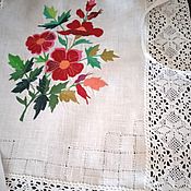 Tablecloths and napkins:Cherries-cross-embroidered napkin
