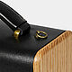 Black handbag with wood LADIES' STEP. Classic Bag. breatley. My Livemaster. Фото №4