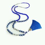 Украшения handmade. Livemaster - original item With pendant pearls Majorca, hematite,cat`s eye tassel. Handmade.
