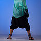 Harem pants Drop Crotch Ninja pants Yoga pants «Indigo». Pants. mongolia. My Livemaster. Фото №4