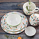 Included in this pack: two plates (diameter 25 and 22 cm), bowl (0,5 l), Cup of soup (0,6 l), bowl (0,5 l) and gravy boat (100 ml)
