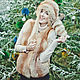 Fox fur vest in red, Vests, Moscow,  Фото №1