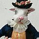 White rabbit doll. Interior doll. ludc200. Online shopping on My Livemaster.  Фото №2