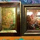 Murals on glass with flower gold red Russian style. Pictures. paintmart (oikos). My Livemaster. Фото №5