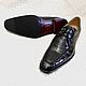 Derby men's, genuine crocodile leather, black color. Derby. SHOES&BAGS. My Livemaster. Фото №4