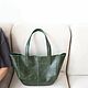 Сумка кожаная женская зеленая. Классическая сумка. Migoto_bags. Интернет-магазин Ярмарка Мастеров.  Фото №2