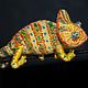 Felted toy. chameleon, Felted Toy, Moscow,  Фото №1