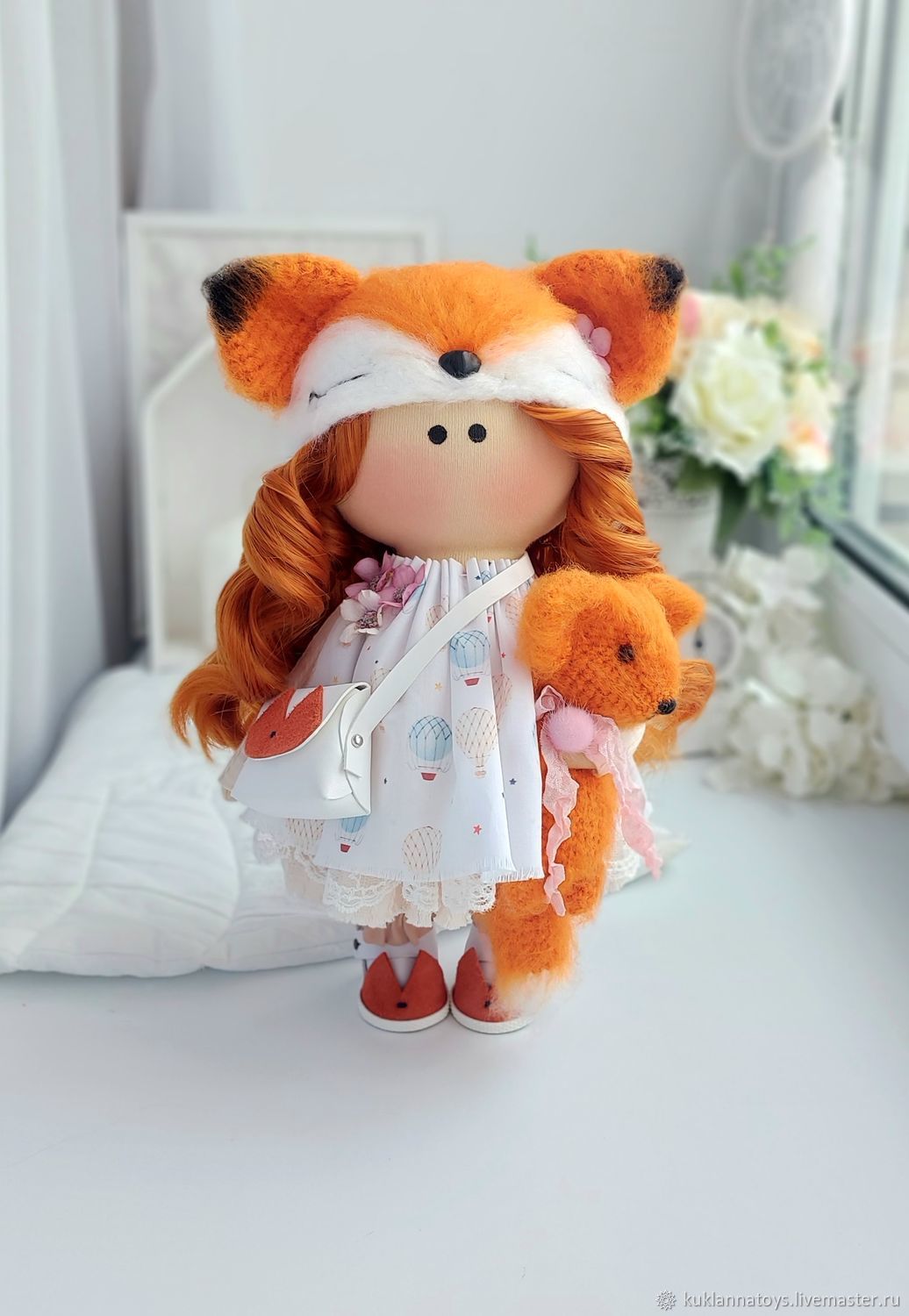 Кукла Лиса интерьерная со съемной шапочкой купить в интернет-магазине ...