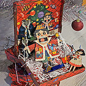 Набор деревянных кукол для спектакля по сказке «Заячья избушка»