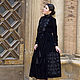 Velvet Dress Embroidered, Black Dress. Dresses. 'Viva'. Online shopping on My Livemaster.  Фото №2