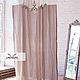 Linen curtains with a transparent insert and voluminous embroidery. Curtains1. Linenburg. Online shopping on My Livemaster.  Фото №2
