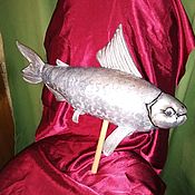 Куклы и игрушки handmade. Livemaster - original item Muksun Fish. Puppets on the ensemble.. Handmade.