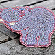 Large brooch the Merry Hippo. Brooches. Elizaveta Sorensen. Online shopping on My Livemaster.  Фото №2