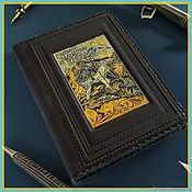 Канцелярские товары handmade. Livemaster - original item The diary is bound in leather 
