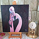 Bird Oil Painting Flamingo. Pictures. Kind paintings by Irina Belozerova. My Livemaster. Фото №4