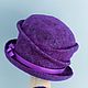 Hats: felted Violet hat. Hats1. Olgaorel57. My Livemaster. Фото №4