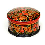 Для дома и интерьера handmade. Livemaster - original item Round box of Khokhloma 