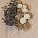 Order Wreath-amulet. thistle.oregano. lyko. linen roses. Ekostil. Livemaster. . Wreaths Фото №3