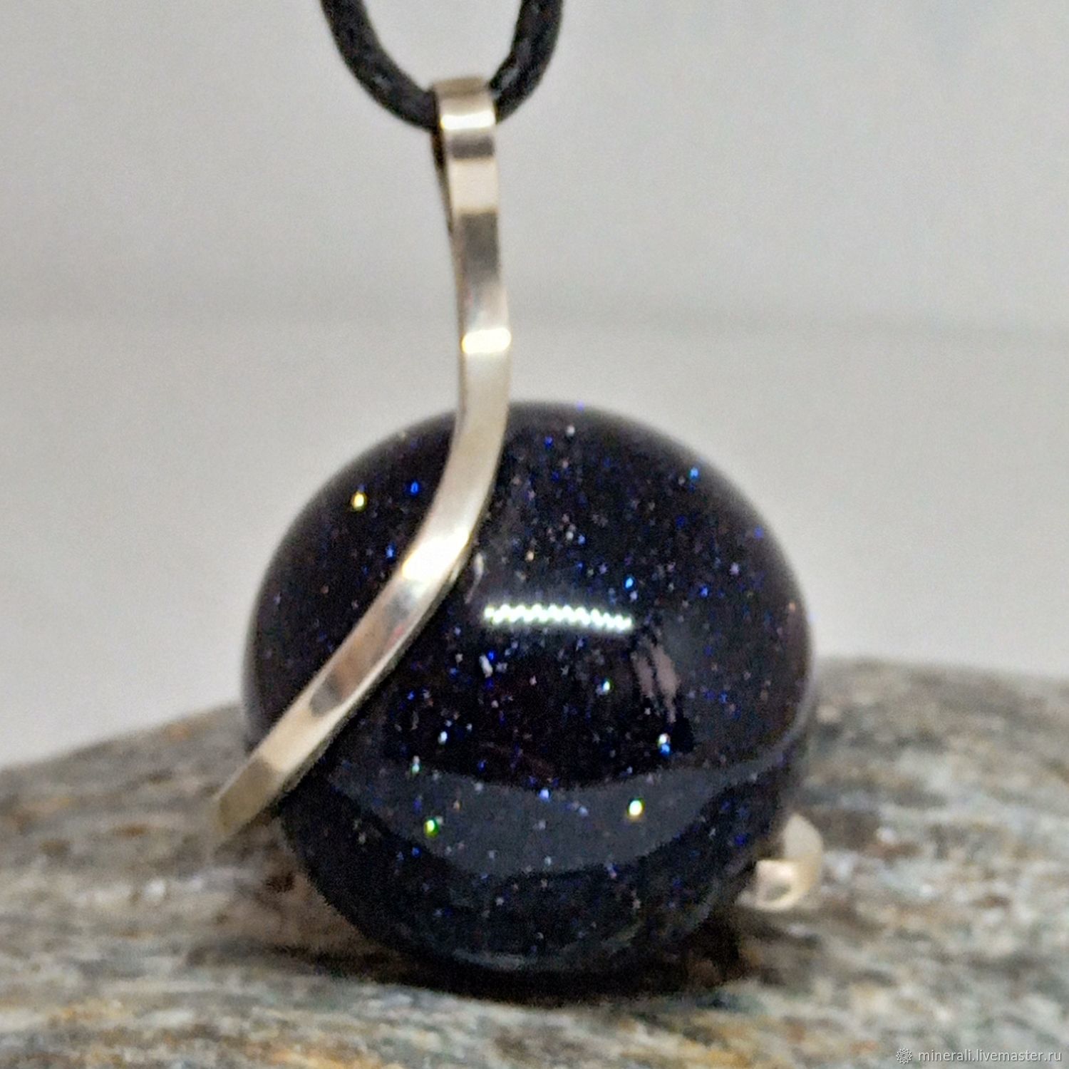 Авантюрин синий кулон шар. 30 мм купить в интернет-магазине Ярмарка ...