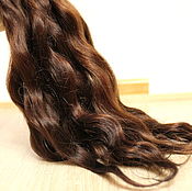 Материалы для творчества handmade. Livemaster - original item Hair for dolls is natural. ( Chocolate) Curls curls for dolls. Handmade.