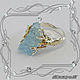 Order Vintage - Vintage ring 925 sterling silver, aquamarine crystal. MaksimJewelryStudio. Livemaster. . Rings Фото №3