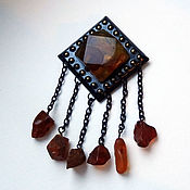 Винтаж handmade. Livemaster - original item Diamond amber pendants. Handmade.
