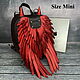 Women's leather mini backpack 'Angel with horns', Backpacks, Moscow,  Фото №1
