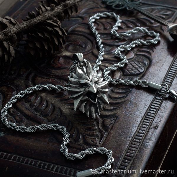 Кулон Феникс. Медальон Ведьмака. The Witcher нейзильбер серебро в ...