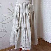 Одежда handmade. Livemaster - original item Petticoat linen Petticoat with lace. Handmade.