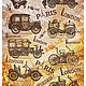 Ретро автомобили (CPD0611) - рисовая бумага, А3, Бумага для скрапбукинга, Москва,  Фото №1
