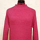 Pink Merino sweater with Raglan sleeve, Sweaters, Verhnedneprovsky,  Фото №1