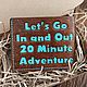 Мем Бумажник Let's go in and out quick 20 minute adventure. Кошельки. Crazy Leather Goods. Ярмарка Мастеров.  Фото №5
