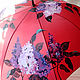 Umbrella cane with painted Lilac burgundy. Umbrellas. UmbrellaFineArt. My Livemaster. Фото №4