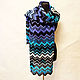 Bargello Knitted Openwork Stole Scarf. Scarves. Yuliya Chernova. Online shopping on My Livemaster.  Фото №2