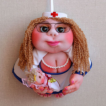 Кукла попик из капрона. Doll of caprone.