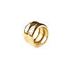 Ring with a slot, gold wide ring minimalism. Rings. Irina Moro. My Livemaster. Фото №5
