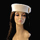 hats: Tablet white. Hats1. Novozhilova Hats. Online shopping on My Livemaster.  Фото №2