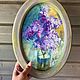 Oil painting 'Beautiful lilac', framed, oval, Pictures, Nizhny Novgorod,  Фото №1