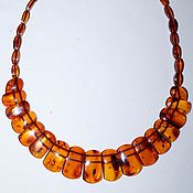 Beads of raw amber