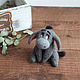 Donkey Eeyore toy made of wool. Felted Toy. handmade toys by Mari (handmademari). My Livemaster. Фото №6