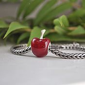 Украшения ручной работы. Ярмарка Мастеров - ручная работа Charm for Pandora bracelet cherry Red. Handmade.