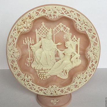 Винтаж ручной работы. Ярмарка Мастеров - ручная работа Винтажная тарелка 3D от Incolay Stydios, 1988г. США. Handmade.