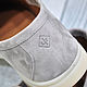 Men's loafers made of genuine suede, in beige color!. Loafers. SHOES&BAGS. My Livemaster. Фото №5
