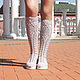 Summer boots ' Inga'. High Boots. KnittedBoots. My Livemaster. Фото №4