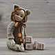 Teddy $. Author collectible toy handmade. Teddy Doll. DOLLiAN. Online shopping on My Livemaster.  Фото №2