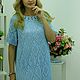 Платье ажурное с шетландским узором. Платья. Наталья Седых доМ-Мод. Ярмарка Мастеров.  Фото №6