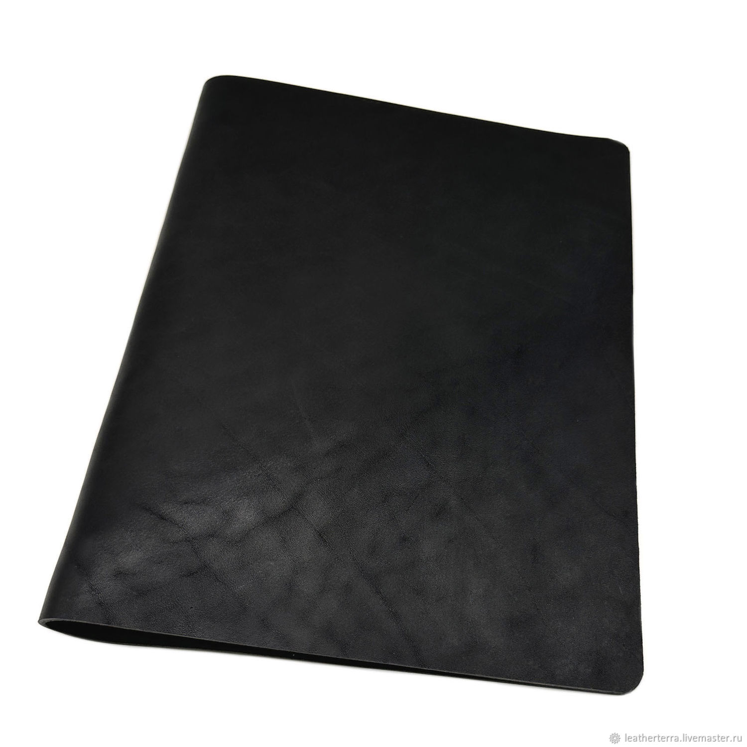 Кожаная папка на кольцах, формат А4. Черная в интернет-магазине на ...